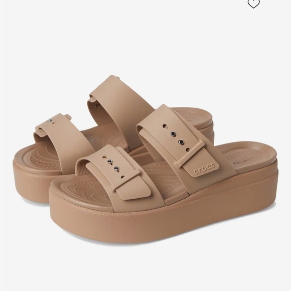 Crocs Brooklyn Buckle Wedge - Picture 1 of 4